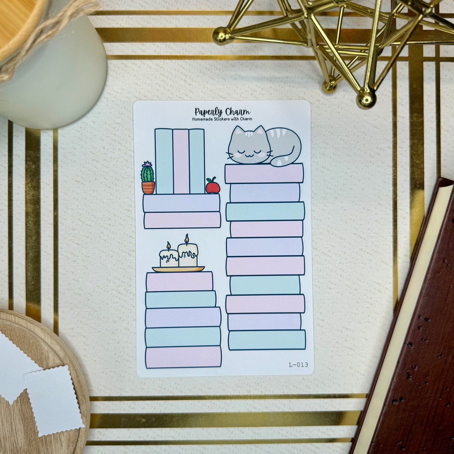 C2. Book Log 3-Pack Sticker Sheet Collection