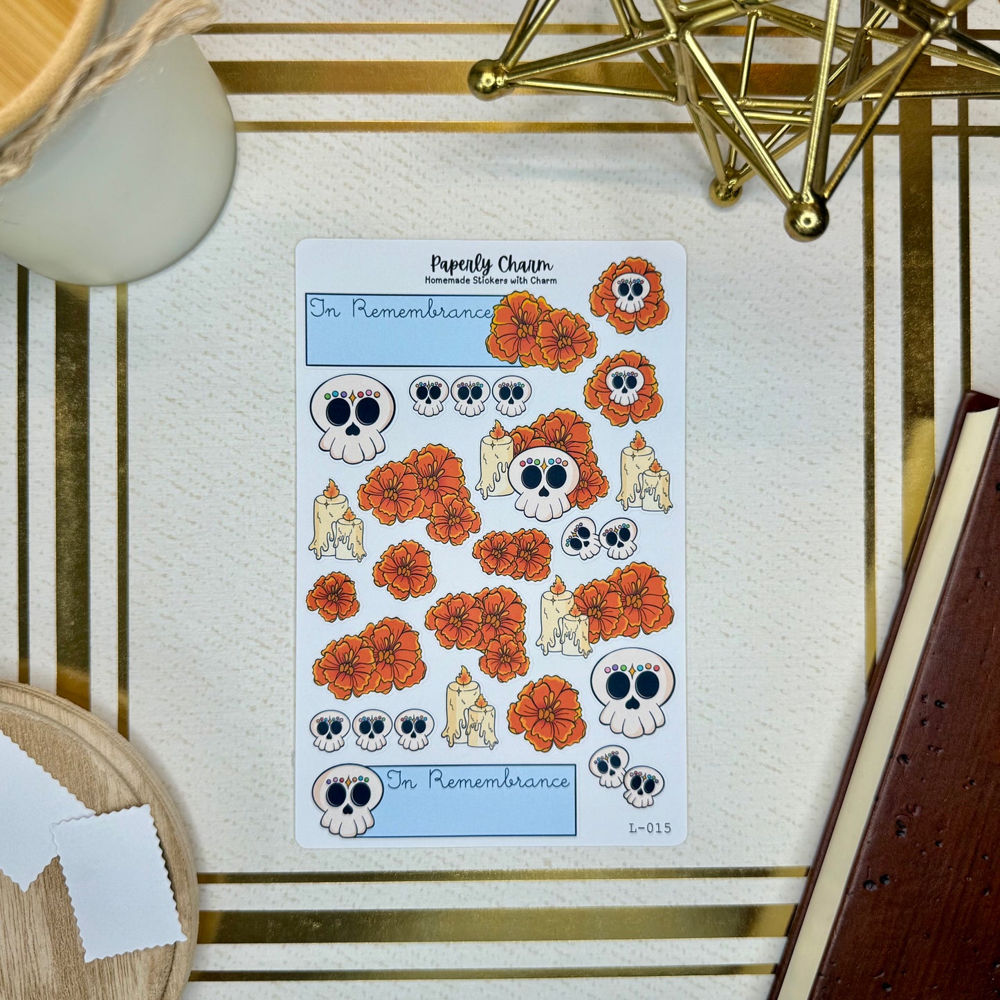 C3. Dia De Los Muertos 3-Pack Sticker Sheet Collection